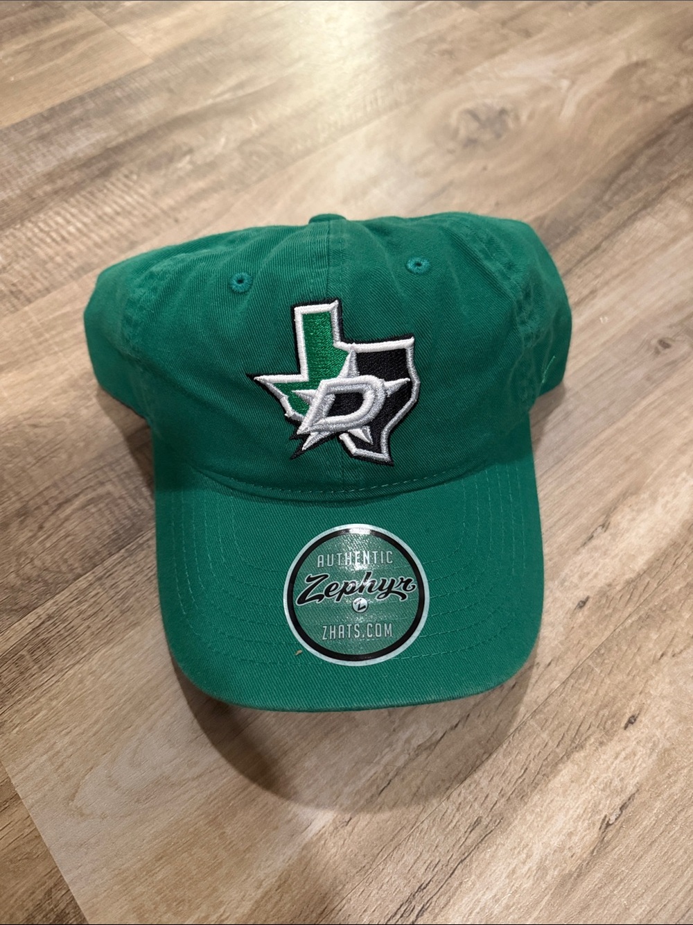 Zephyr Green Dallas Stars Embroidered Logo Cap
